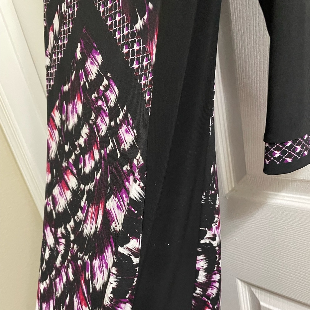 WHBM Black and Purple Lined Dress. Small. - Picture 8 of 9